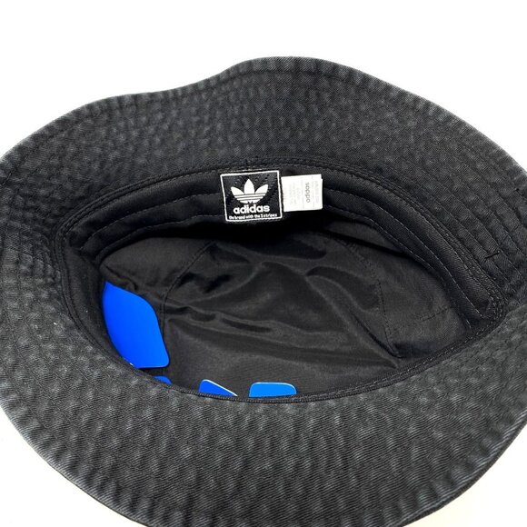 adidas Originals Youth Washed Bucket Hat Black GA1234 Cotton - Picture 3 of 6